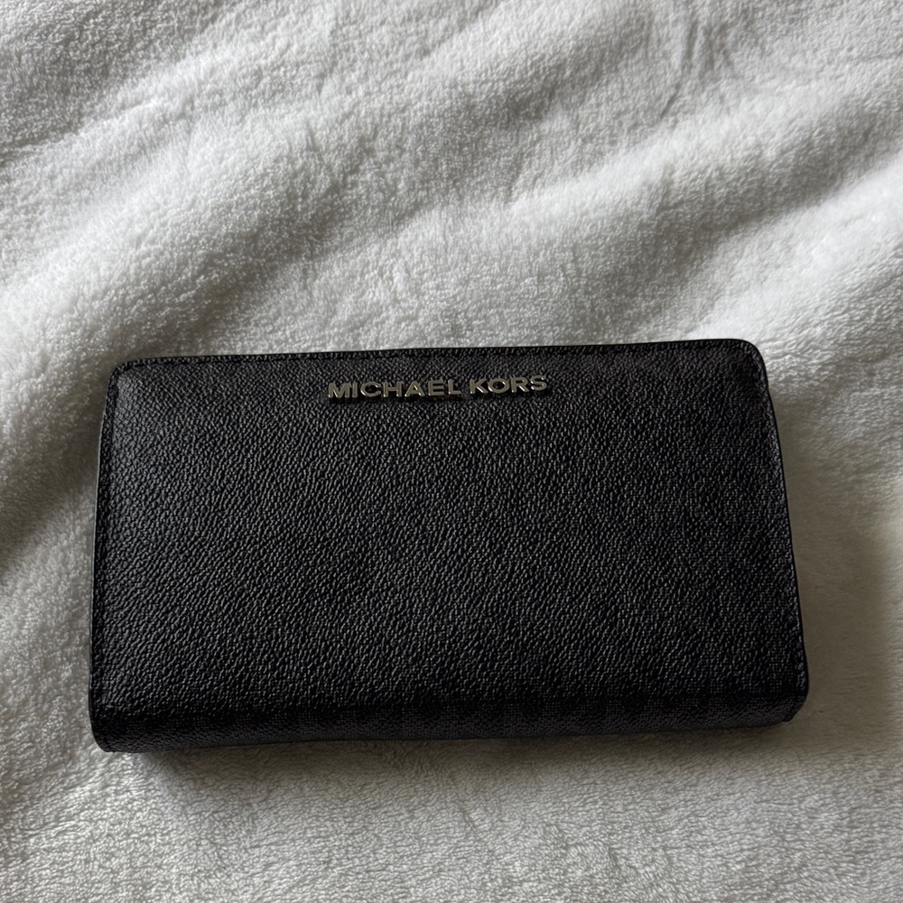 Michael Kors Textured Black Clutch